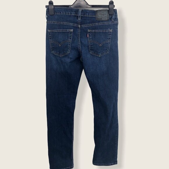 Levis 511 Slim Jeans Girls Size 16R Dark Blue Wash High Rise W28 L28 - Picture 6 of 9